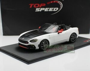 1/18 Top Speed Fiat Abarth 124 Spider Turini 1975 White TS0077 Limited
