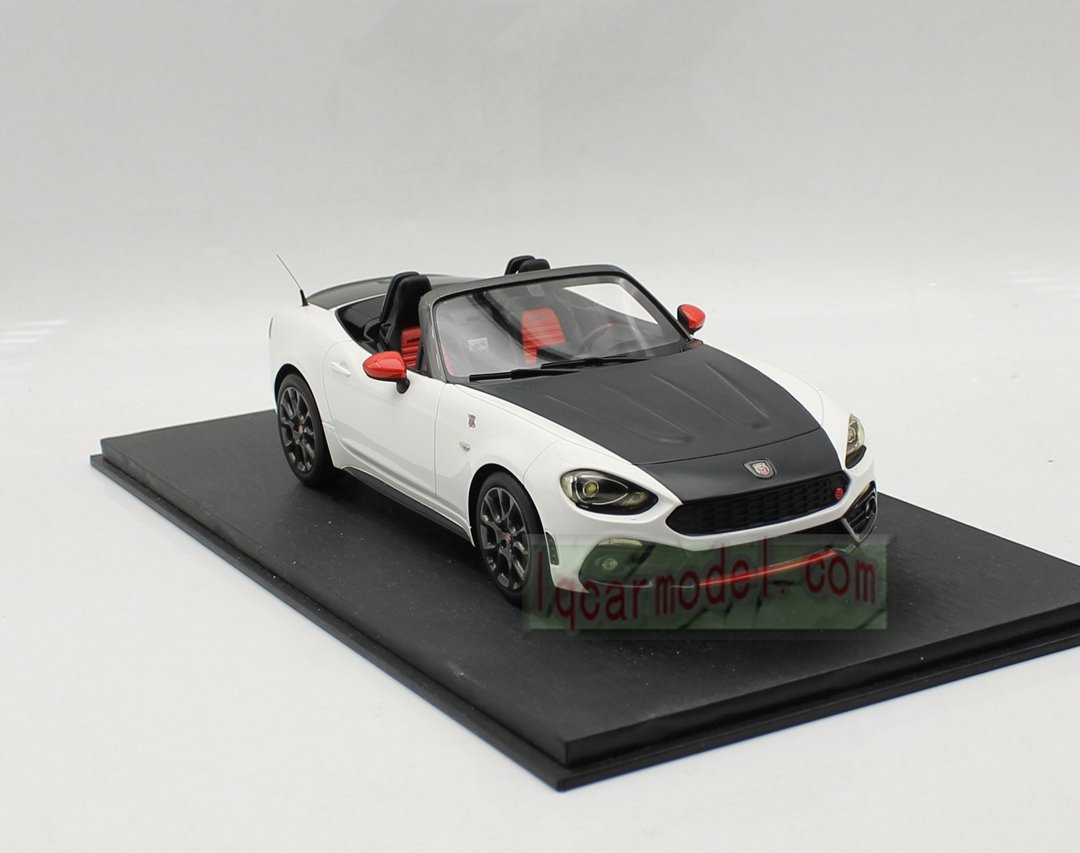 1/18 Top Speed Fiat Abarth 124 Spider Turini 1975 White TS0077 Limited - Image 8