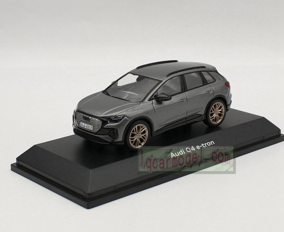 1/43 AUDI Q4 E-tron Taifungrau Typhoon Grey Collectible Car Model Diecast - Image 3