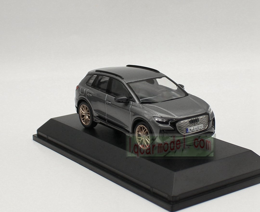 1/43 AUDI Q4 E-tron Taifungrau Typhoon Grey Collectible Car Model Diecast - Image 4
