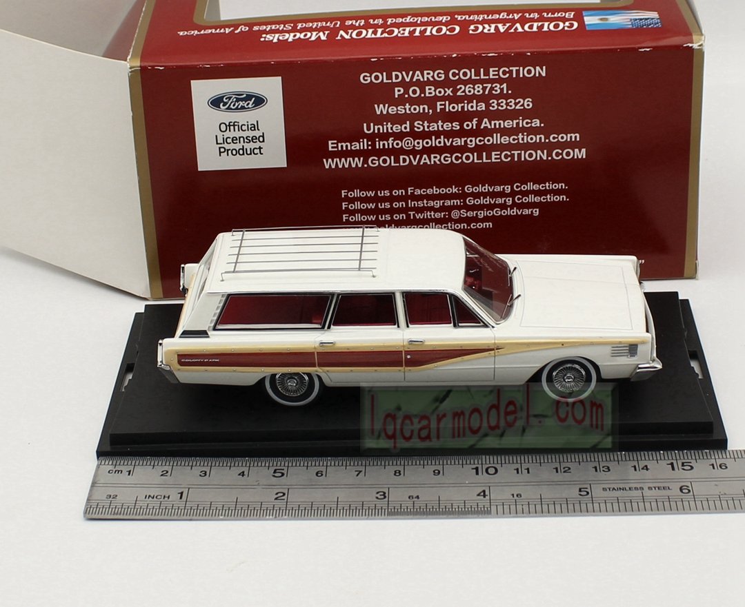 1/43 Scale Goldvarg model Ford Mercury Colony Park Station Wagon 1965 Resin Collectible Car Model - Image 7