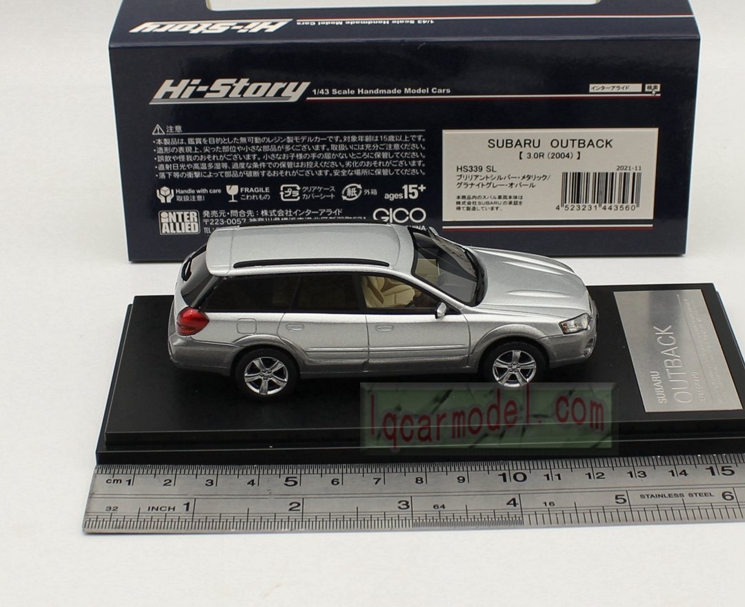 1/43 HI STORY SUBARU OUTBACK 3.0R 2004 HS339 SL Resin Collectible Car Model - Image 6