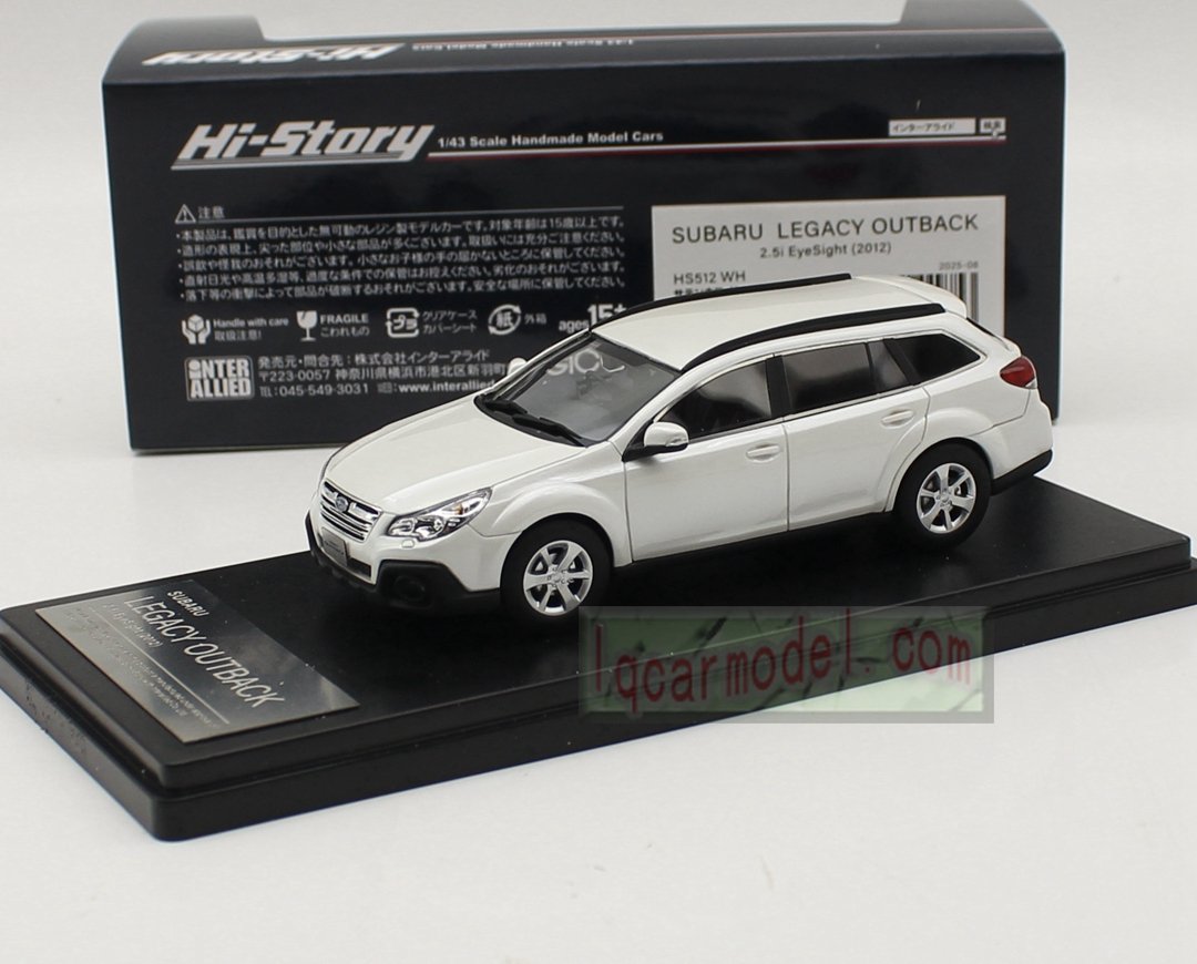1/43 HI Story SUBARU LEGACY OUTBACK 2.5i EyeSight 2012 HS512 WH Resin Collectible Car Model