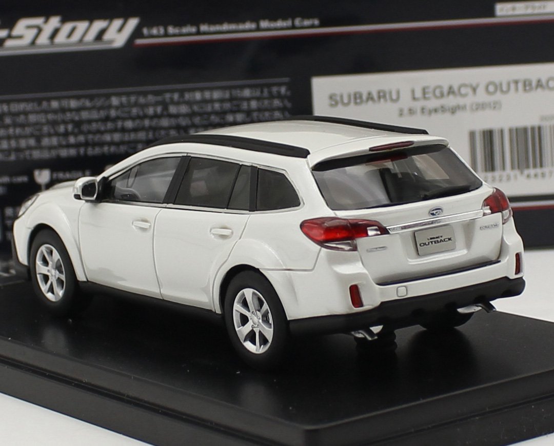 1/43 HI Story SUBARU LEGACY OUTBACK 2.5i EyeSight 2012 HS512 WH Resin Collectible Car Model - Image 8