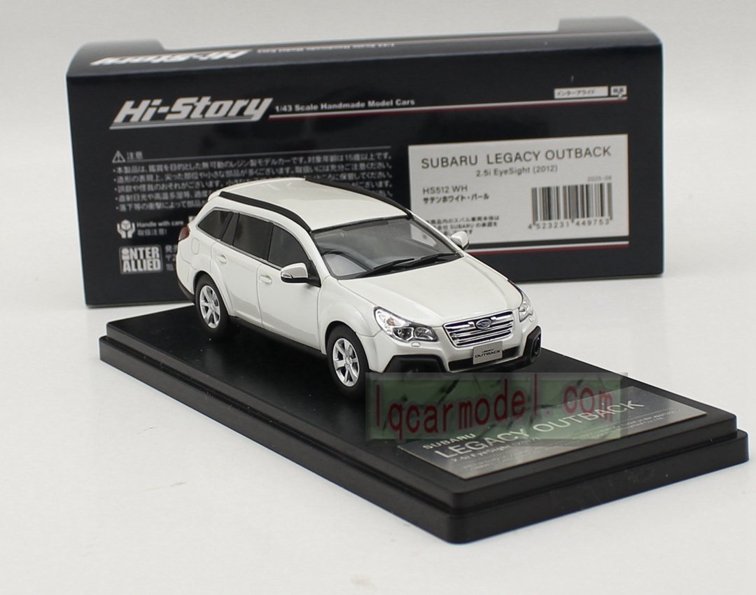 1/43 HI Story SUBARU LEGACY OUTBACK 2.5i EyeSight 2012 HS512 WH Resin Collectible Car Model - Image 6