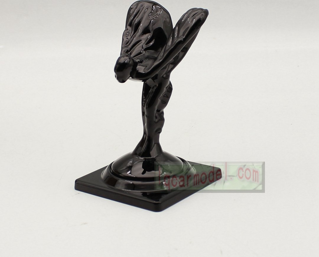 Rolls Royce Ornament Mascot RR Resin/Metal Model Decorations black color - Image 2
