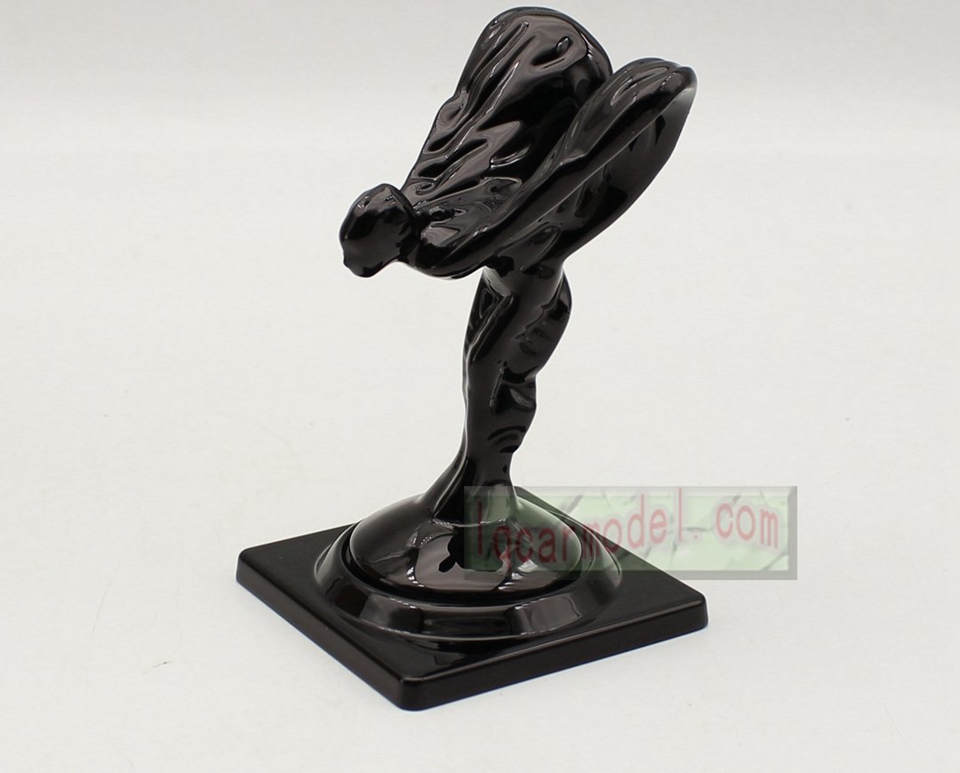 Rolls Royce Ornament Mascot RR Resin/Metal Model Decorations black color - Image 3