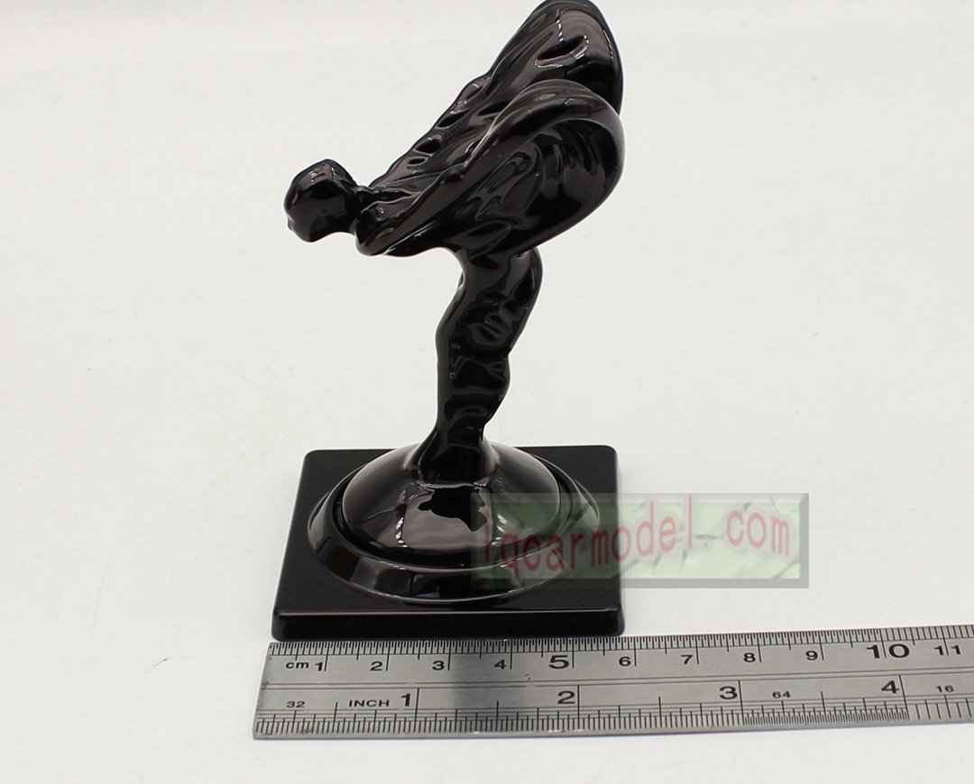 Rolls Royce Ornament Mascot RR Resin/Metal Model Decorations black color - Image 4