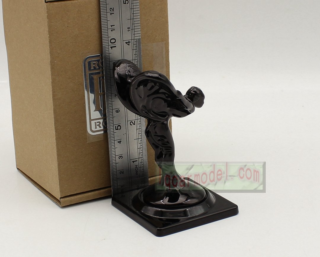 Rolls Royce Ornament Mascot RR Resin/Metal Model Decorations black color - Image 6