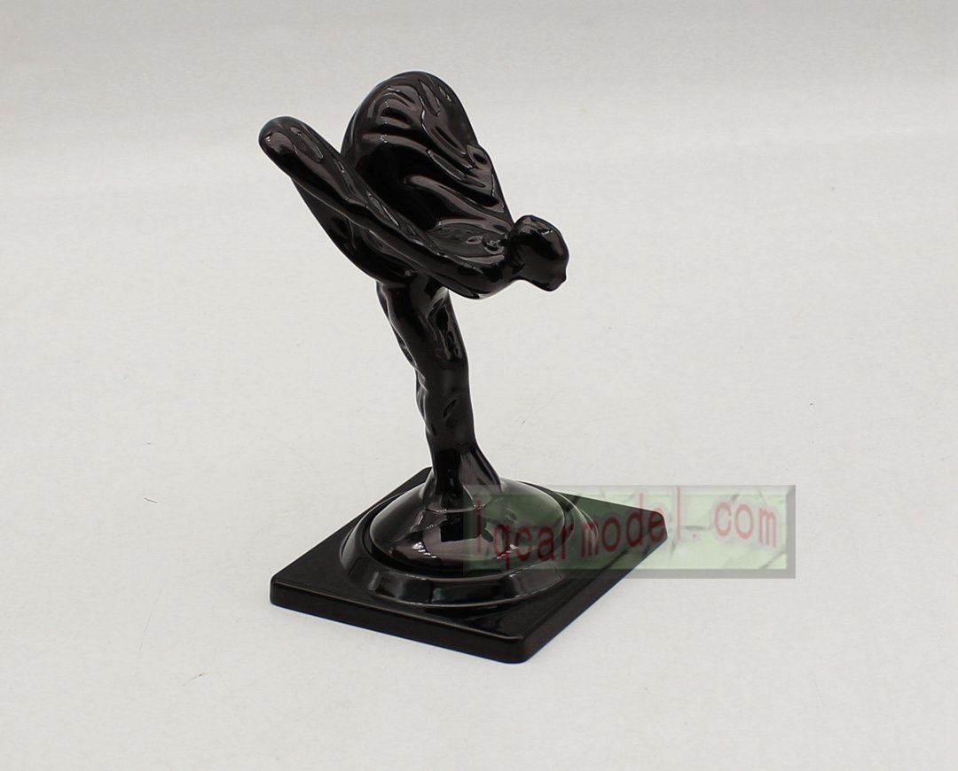 Rolls Royce Ornament Mascot RR Resin/Metal Model Decorations black color - Image 7