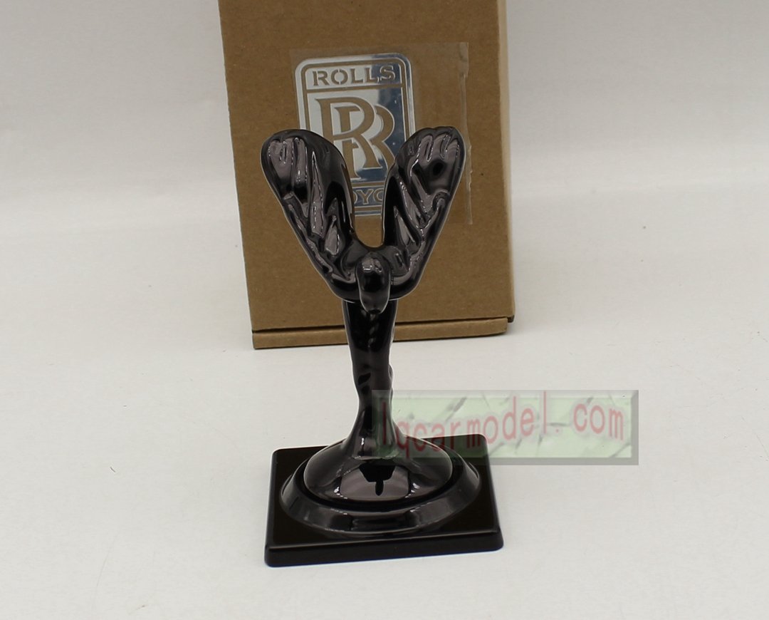 Rolls Royce Ornament Mascot RR Resin/Metal Model Decorations black color - Image 9