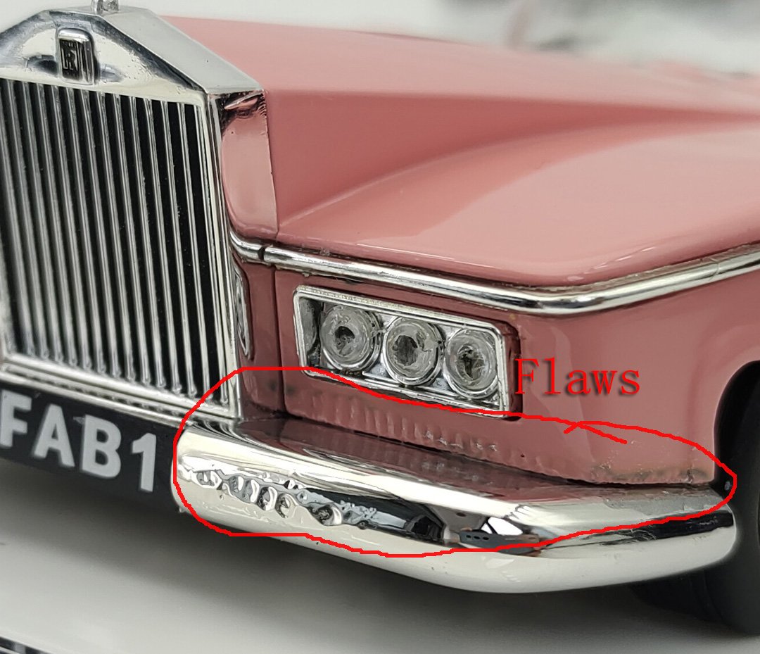 1/43 HRN Rolls Royce Thunderbirds FAB1 Lady Penelope's with driver Resin Flaw - Image 5
