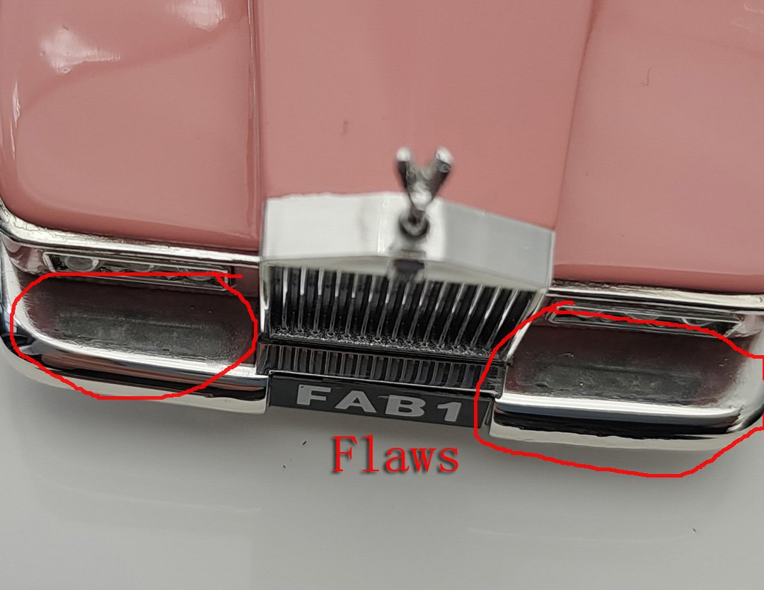 1/43 HRN Rolls Royce Thunderbirds FAB1 Lady Penelope's with driver Resin Flaw - Image 7