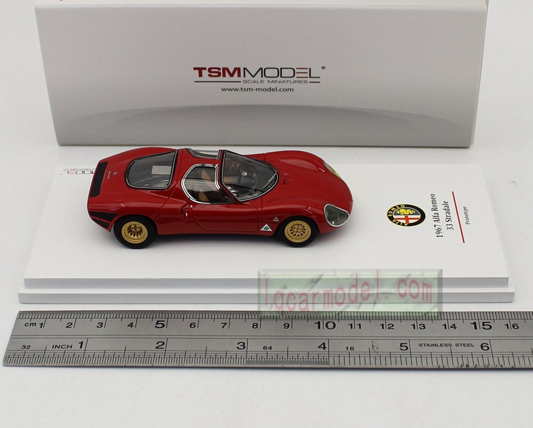 1/43 TSM Model ALFA ROMEO 33 Stradale 1967 Prototype TSM124308 Resin model Flaw - Image 8