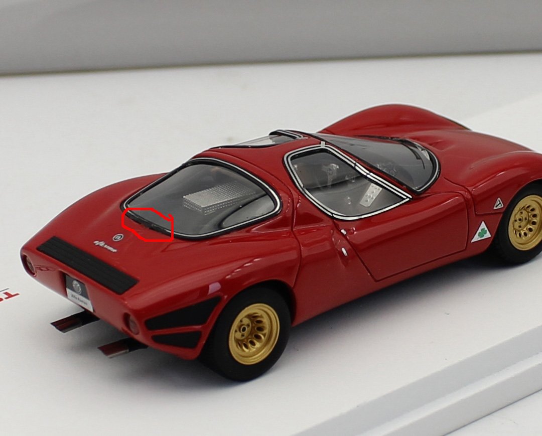 1/43 TSM Model ALFA ROMEO 33 Stradale 1967 Prototype TSM124308 Resin model Flaw - Image 6