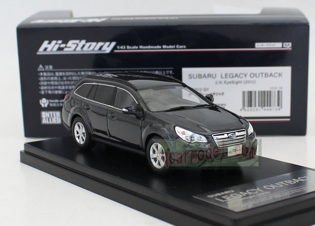 1/43 HI Story SUBARU LEGACY OUTBACK 2.5i EyeSight 2012 HS512 GY Resin Collectible Car Model - Image 3