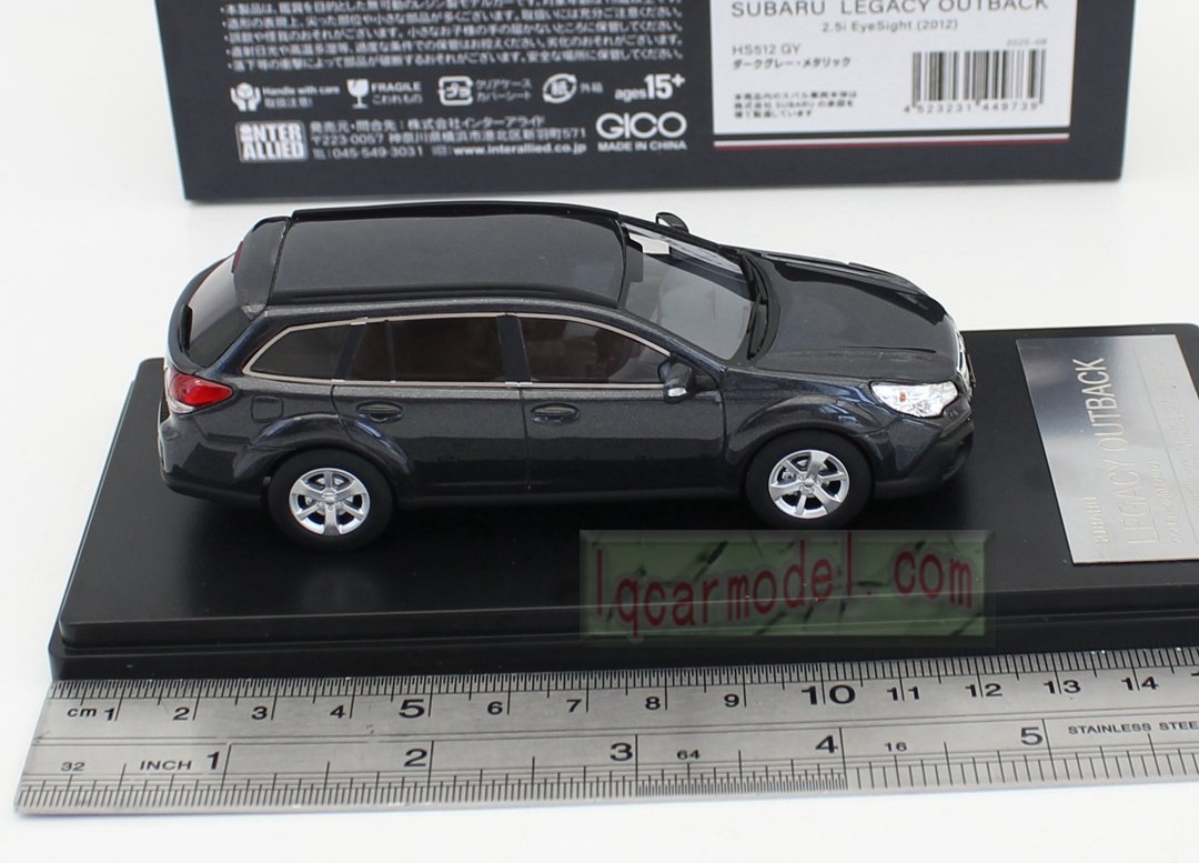 1/43 HI Story SUBARU LEGACY OUTBACK 2.5i EyeSight 2012 HS512 GY Resin Collectible Car Model - Image 4