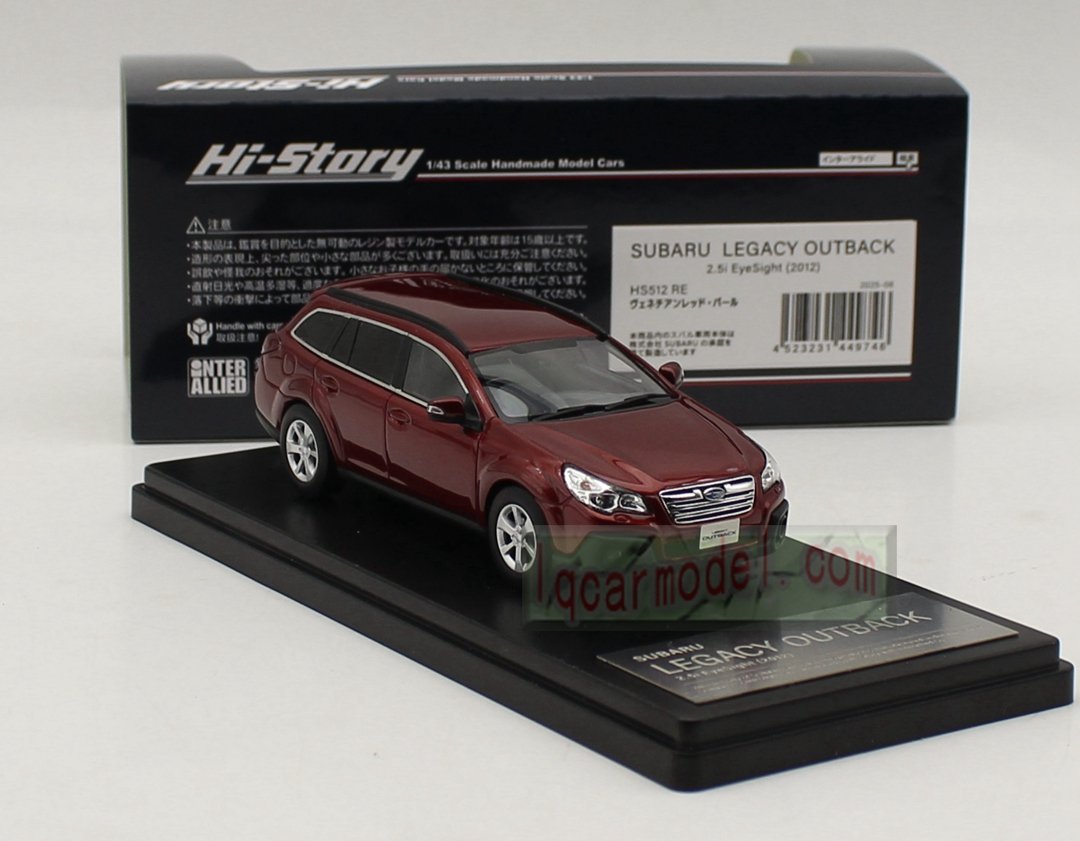 Collectible Car Model 1/43 HI STORY SUBARU LEGACY OUTBACK 2.5I Eyesight 2012 HS512 RE Resin car model - Image 9