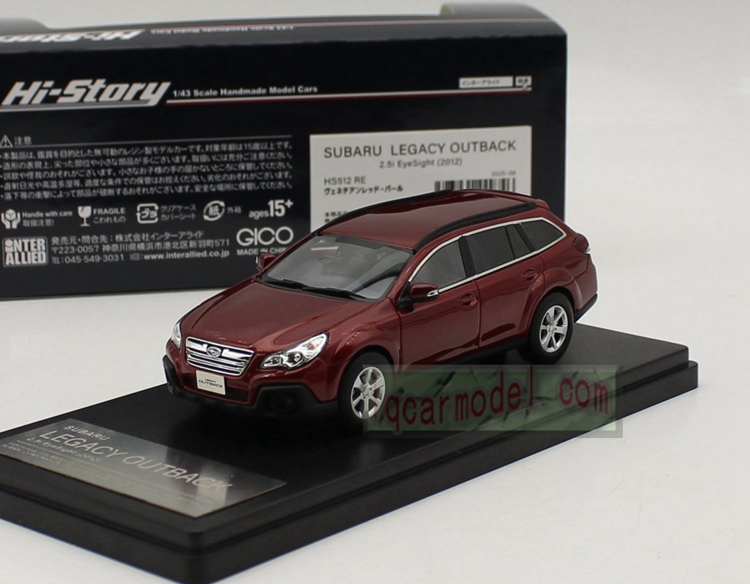 Collectible Car Model 1/43 HI STORY SUBARU LEGACY OUTBACK 2.5I Eyesight 2012 HS512 RE Resin car model - Image 8