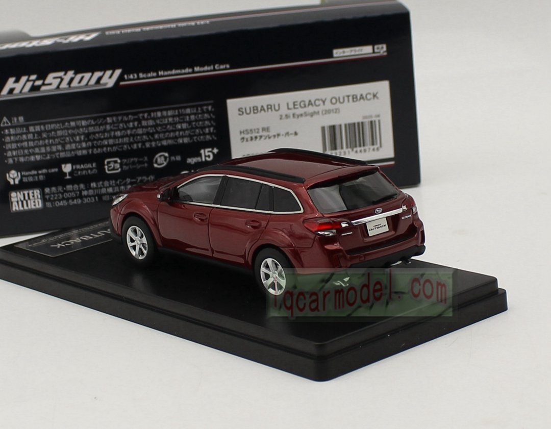 Collectible Car Model 1/43 HI STORY SUBARU LEGACY OUTBACK 2.5I Eyesight 2012 HS512 RE Resin car model - Image 6