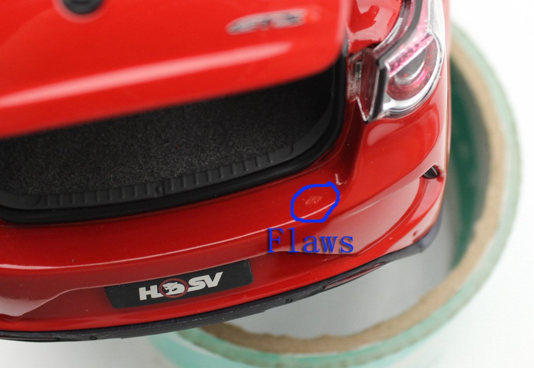 1/18 BIANTE Holden HSV GTSR HERON Diecast Collectible Car Model Red color - Image 10