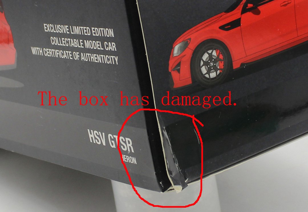 1/18 BIANTE Holden HSV GTSR HERON Diecast Collectible Car Model Red color - Image 12