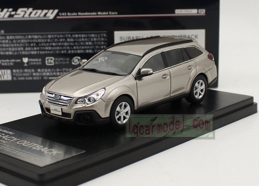 Collectible Car Model 1/43 HI Story SUBARU LEGACY OUTBACK EyeSight 2012 HS512 BR Resin car model