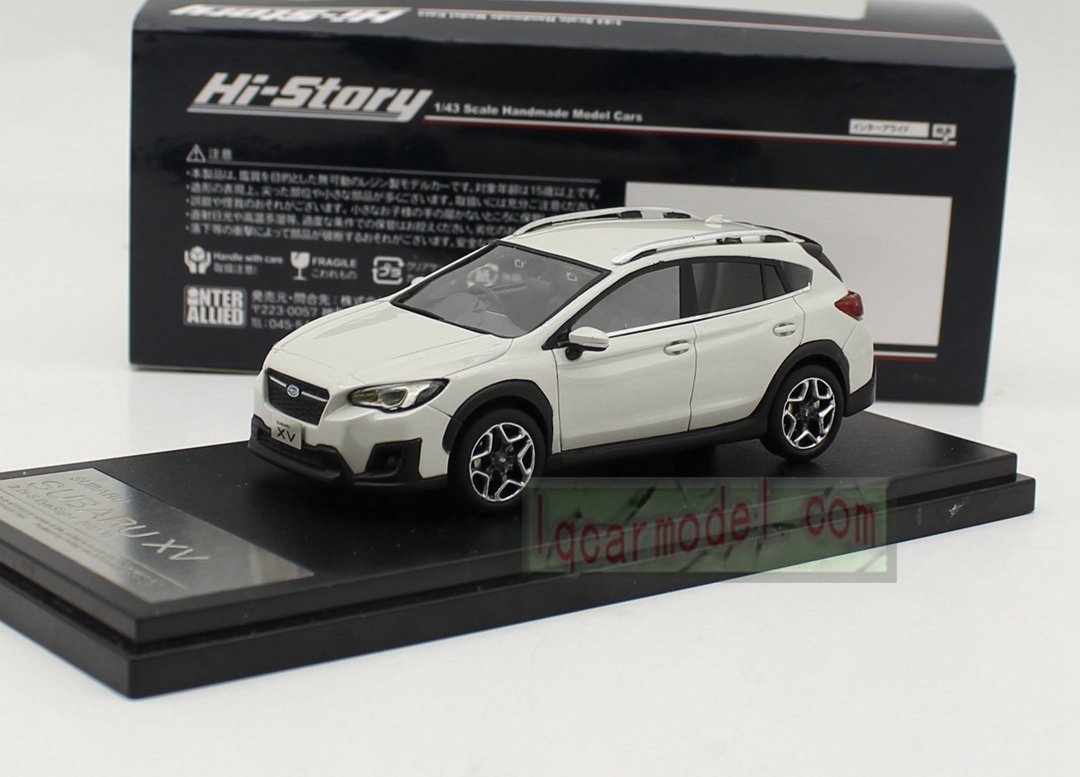 1/43 HI STORY SUBARU XV 2.0i-S EyeSight 2017 White Resin car model
