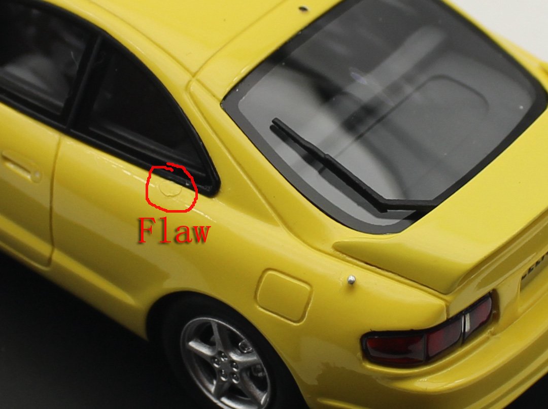 1/43 HI STORY TOYOTA CELICA SS II 1993 HS390 YE Resin Car Model Flaw - Image 4