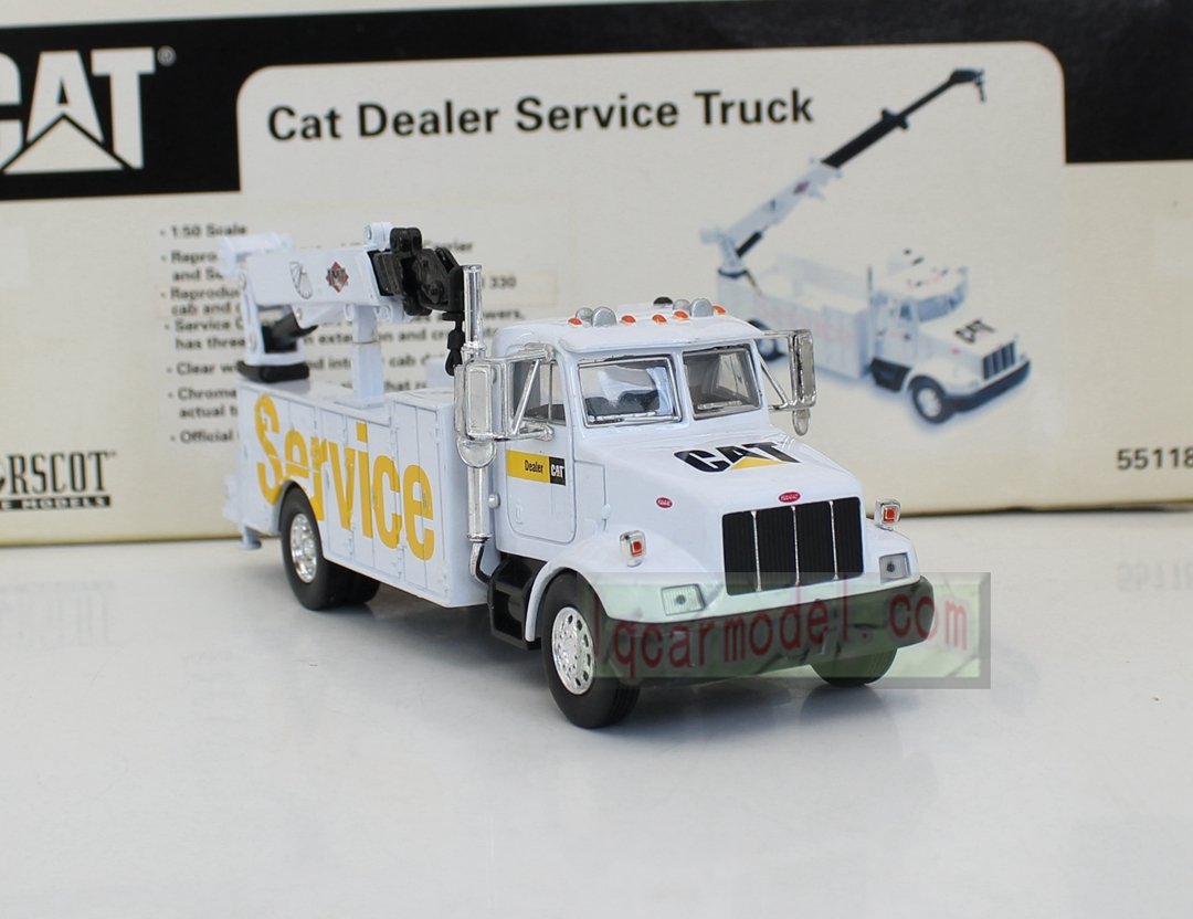 1/50 Scale Norscot 55118 CAT Dealer Service Truck Peterbilt Model Flaw - Image 13