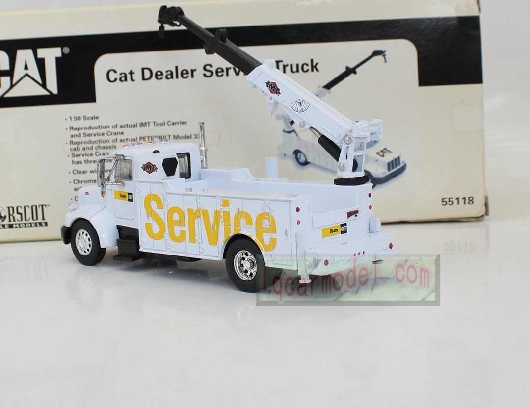 1/50 Scale Norscot 55118 CAT Dealer Service Truck Peterbilt Model Flaw - Image 11