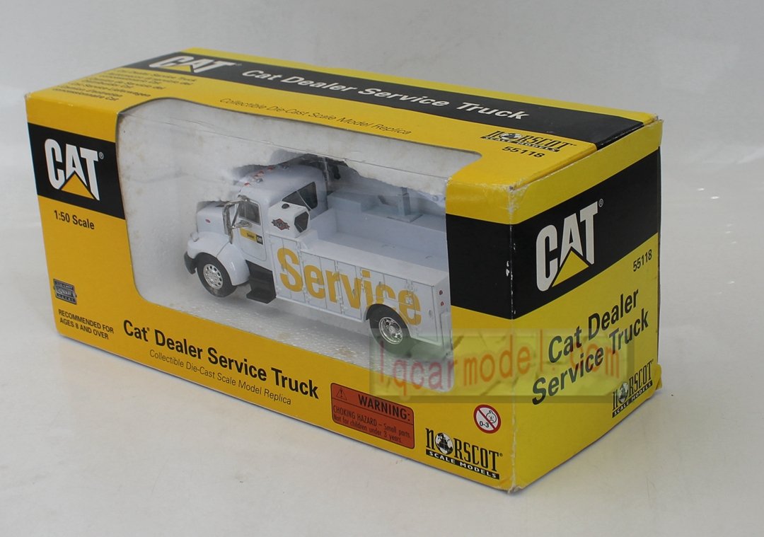 1/50 Scale Norscot 55118 CAT Dealer Service Truck Peterbilt Model Flaw - Image 4