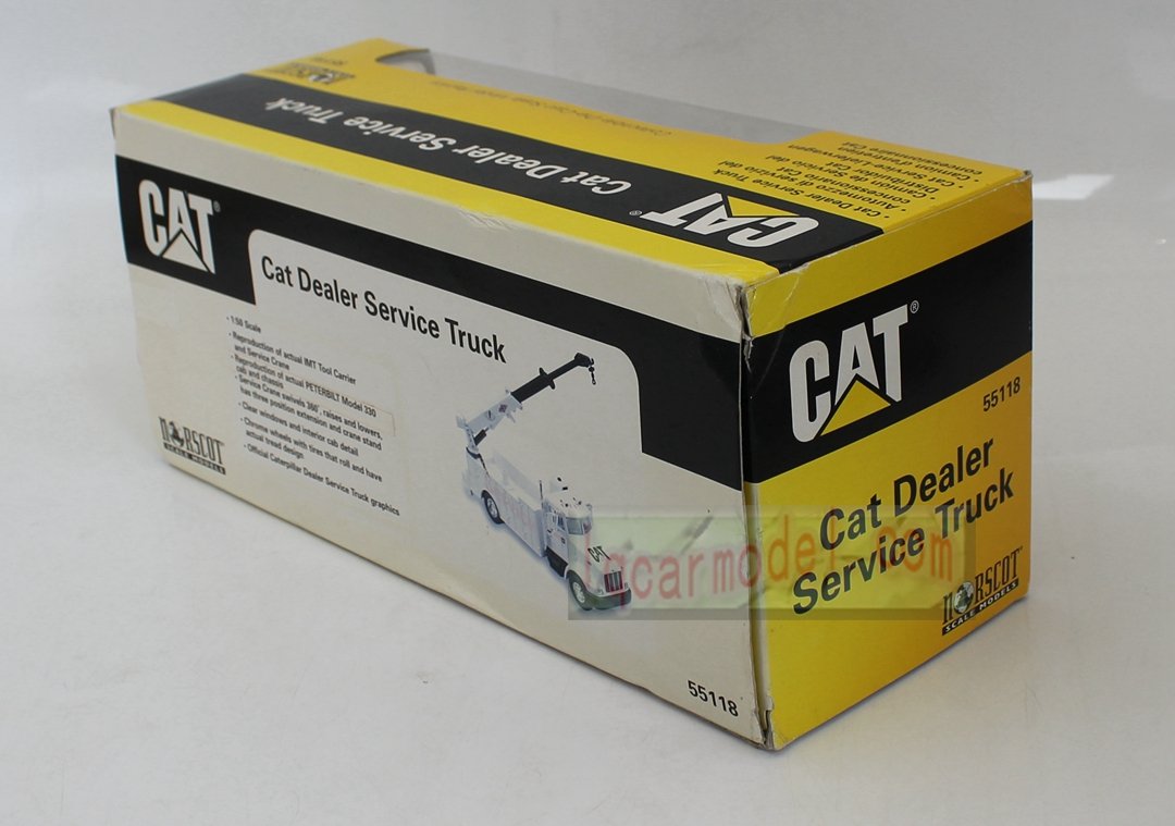 1/50 Scale Norscot 55118 CAT Dealer Service Truck Peterbilt Model Flaw - Image 3
