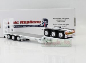 1/50 Iconic Replicas 45' EXTENDABLE DROPDECK Drop Deck Trailer Diecast White