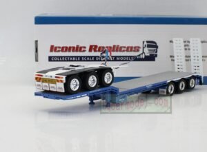 1/50 Iconic Replicas 45' EXTENDABLE DROPDECK Drop Deck Trailer blue&white Diecast