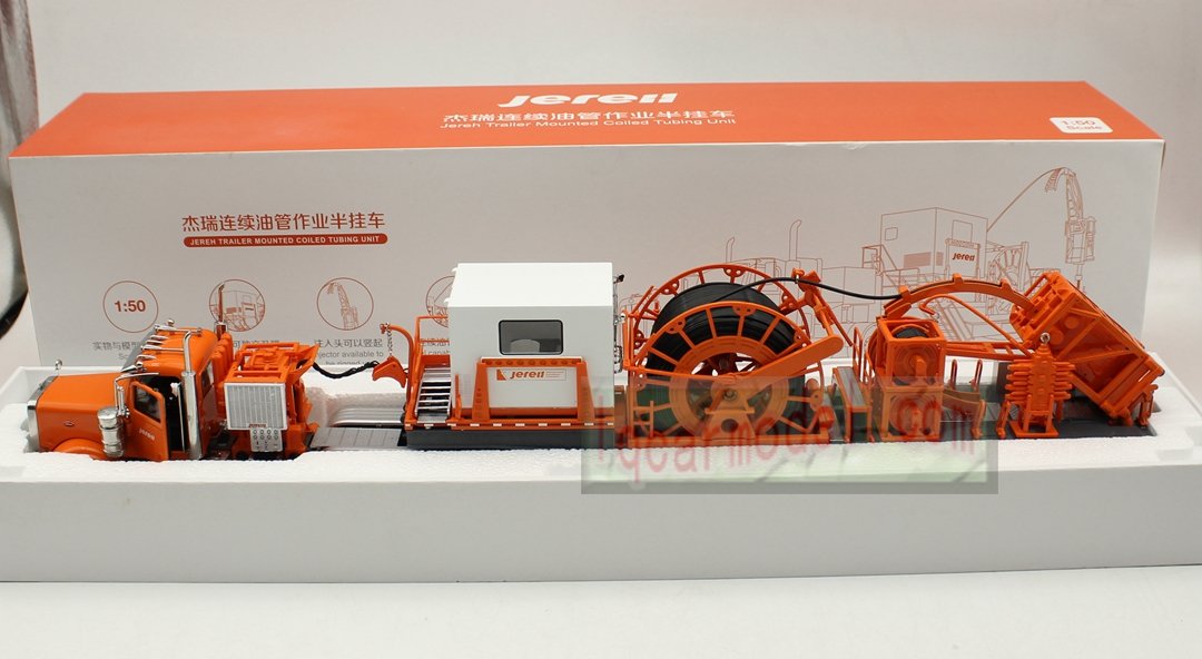 1/50 Jereh Trailer Mounted Coiled Tubing Unit Truck Diecast model Rare ! - Image 10