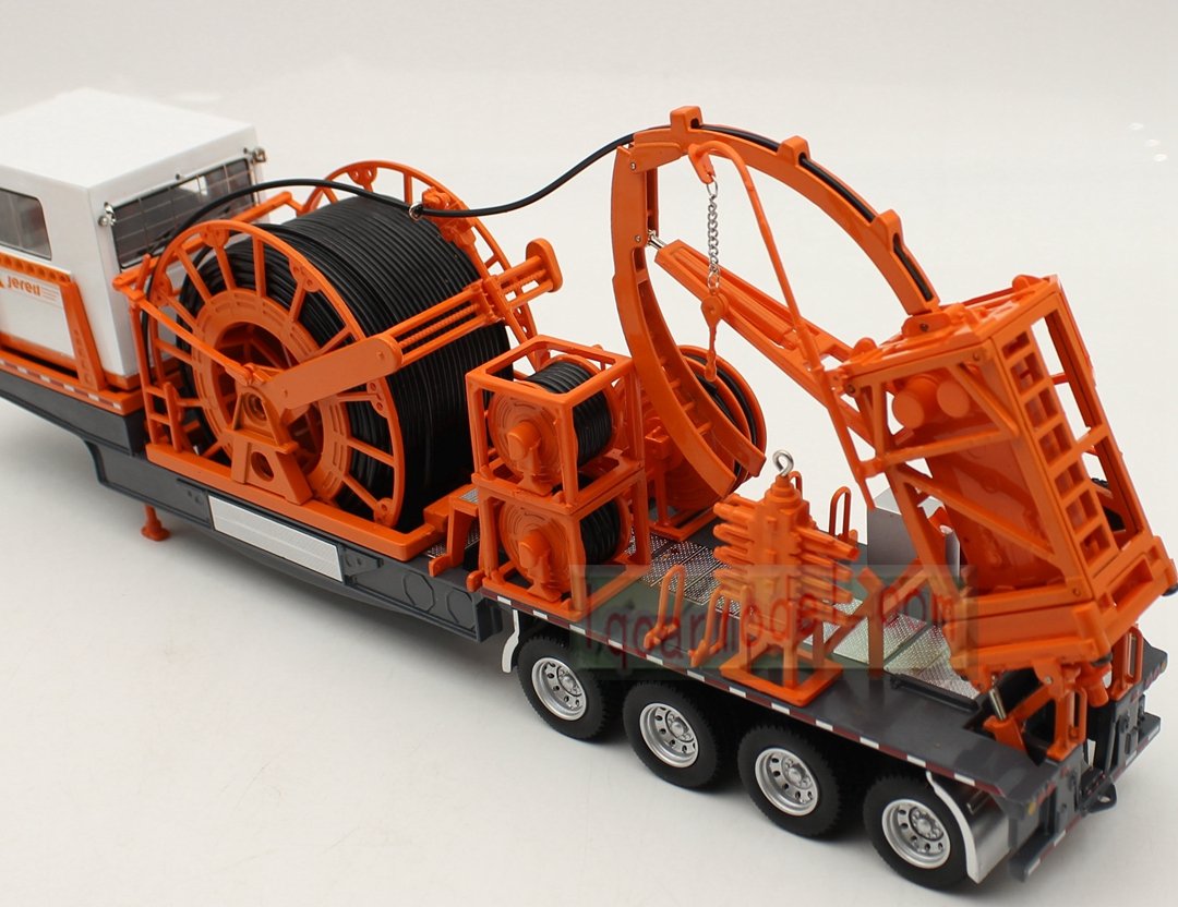 1/50 Jereh Trailer Mounted Coiled Tubing Unit Truck Diecast model Rare ! - Image 17
