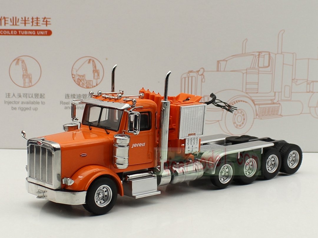 1/50 Jereh Trailer Mounted Coiled Tubing Unit Truck Diecast model Rare ! - Image 28