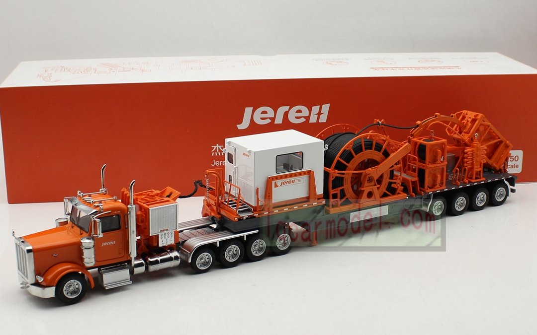 1/50 Jereh Trailer Mounted Coiled Tubing Unit Truck Diecast model Rare !
