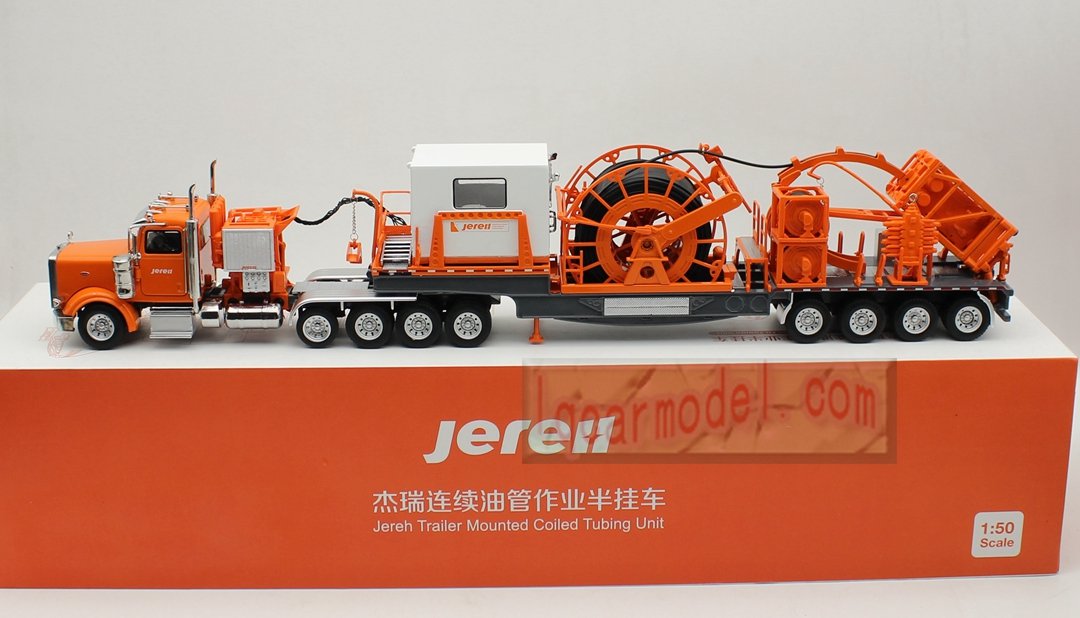 1/50 Jereh Trailer Mounted Coiled Tubing Unit Truck Diecast model Rare ! - Image 5