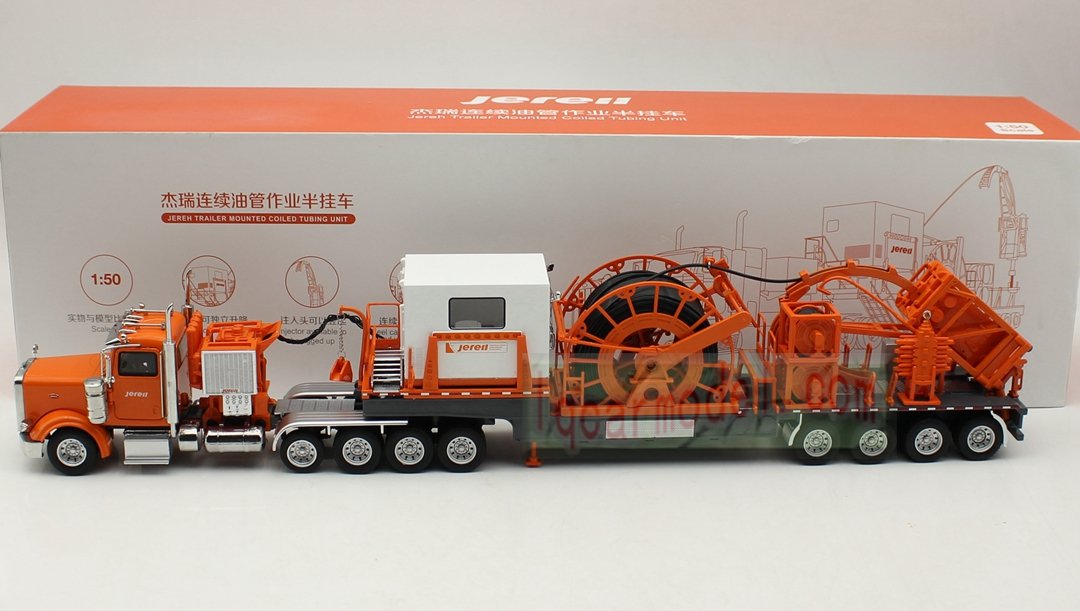 1/50 Jereh Trailer Mounted Coiled Tubing Unit Truck Diecast model Rare ! - Image 6