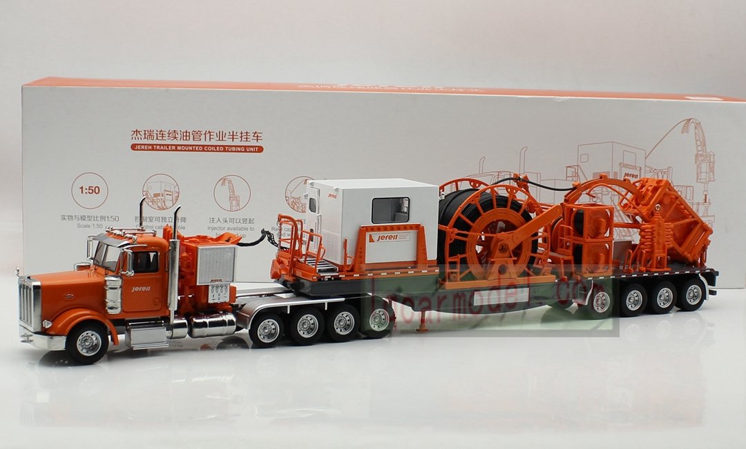 1/50 Jereh Trailer Mounted Coiled Tubing Unit Truck Diecast model Rare ! - Image 7