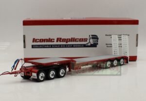 1/50 Iconic Replicas 45' EXTENDABLE DROPDECK Drop Deck Trailer Diecast Red