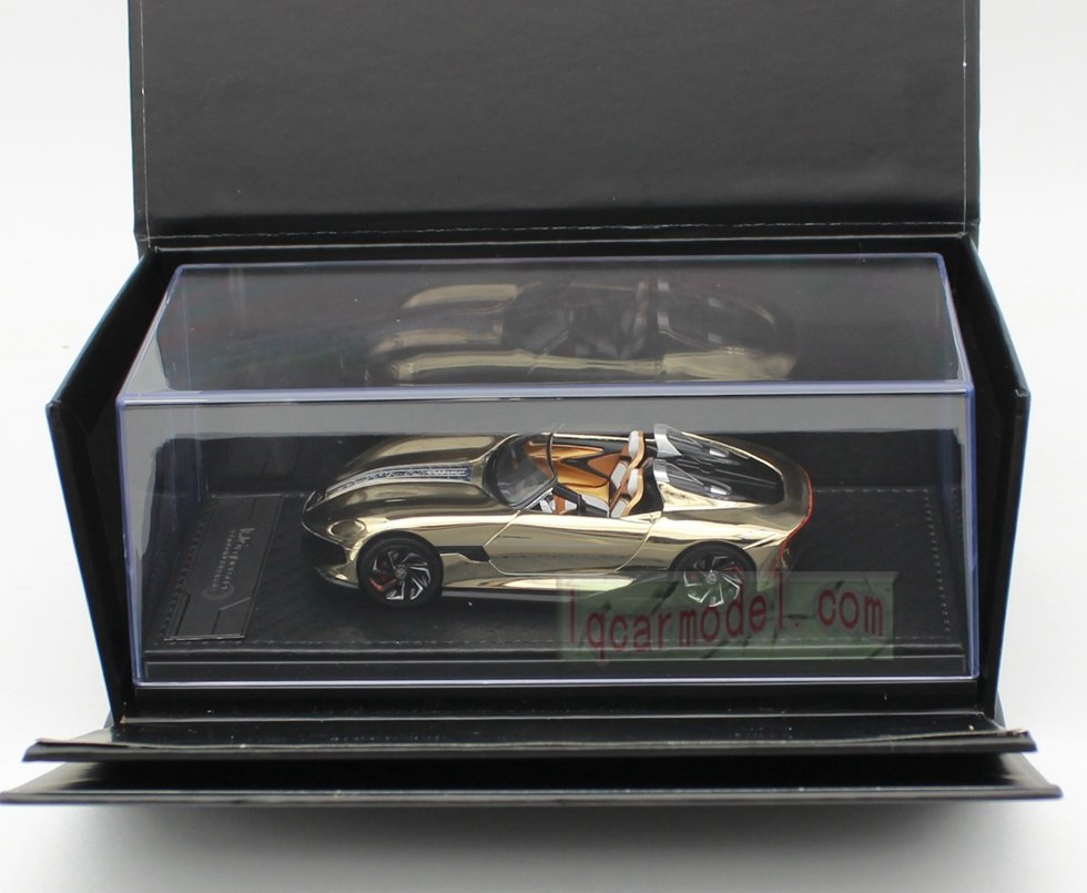 1/43 MG Cyberster Pure electric concept vehicle diecast model Gold Color - Image 3