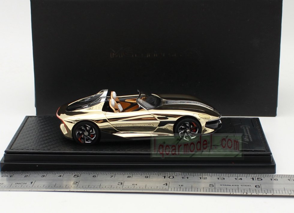 1/43 MG Cyberster Pure electric concept vehicle diecast model Gold Color - Image 5