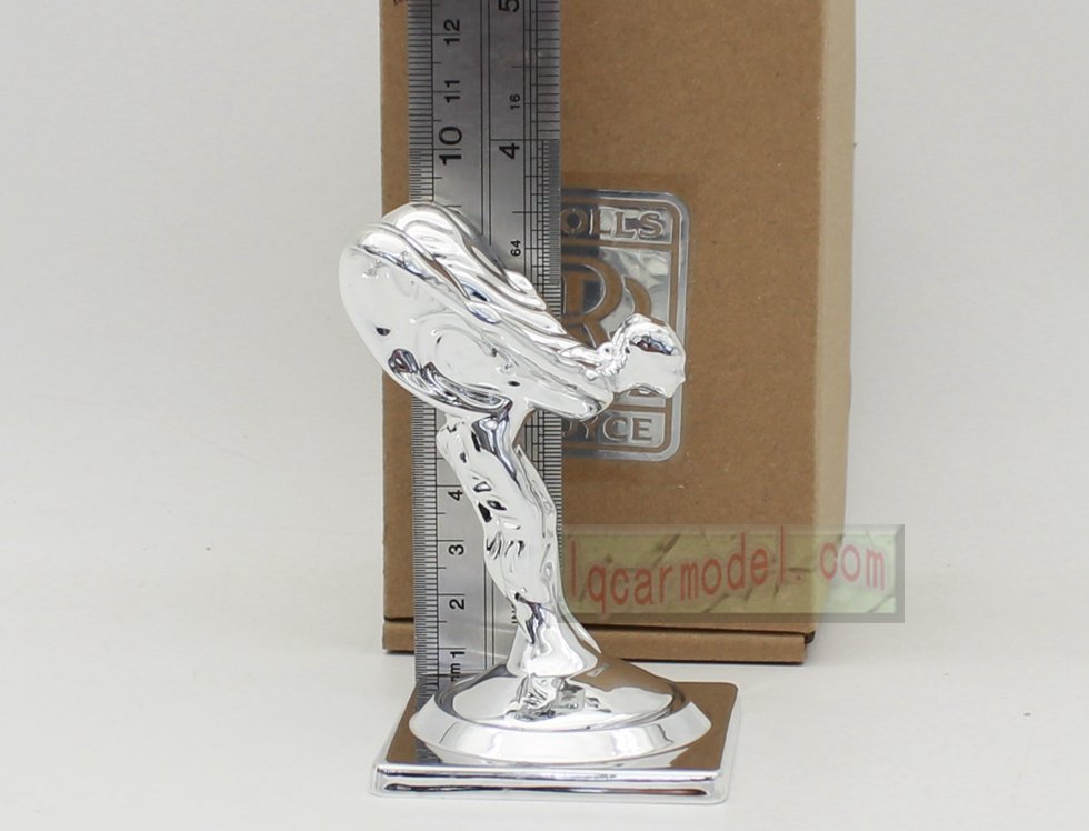 Rolls Royce Ornament Mascot RR ResinMetal Model Decorations Silver color - Image 6