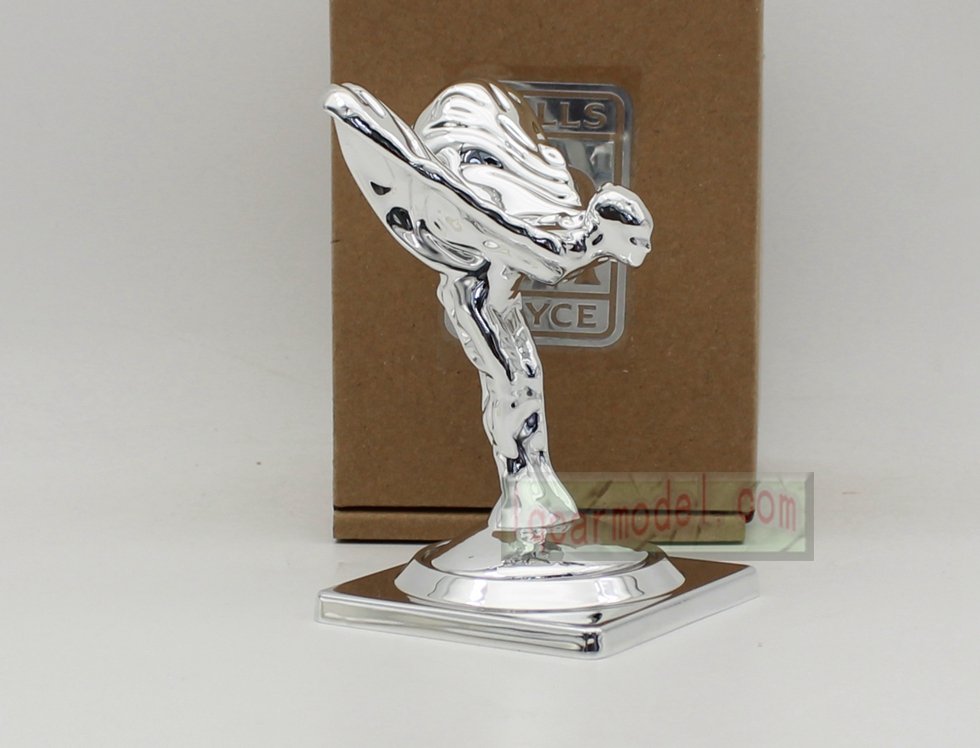 Rolls Royce Ornament Mascot RR ResinMetal Model Decorations Silver color - Image 5