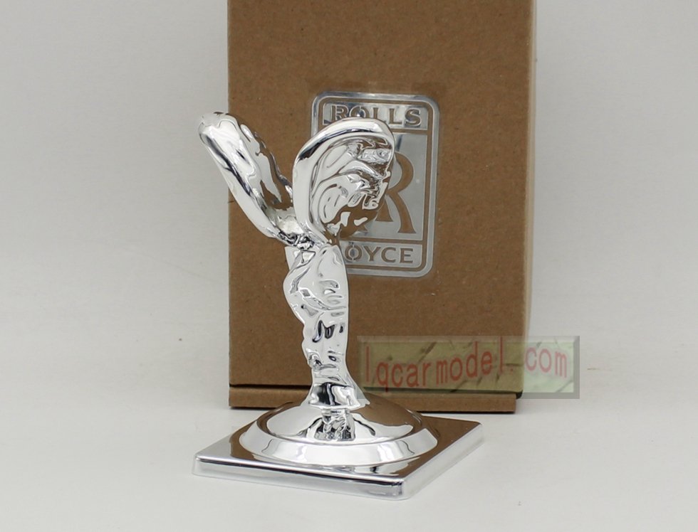 Rolls Royce Ornament Mascot RR ResinMetal Model Decorations Silver color - Image 4