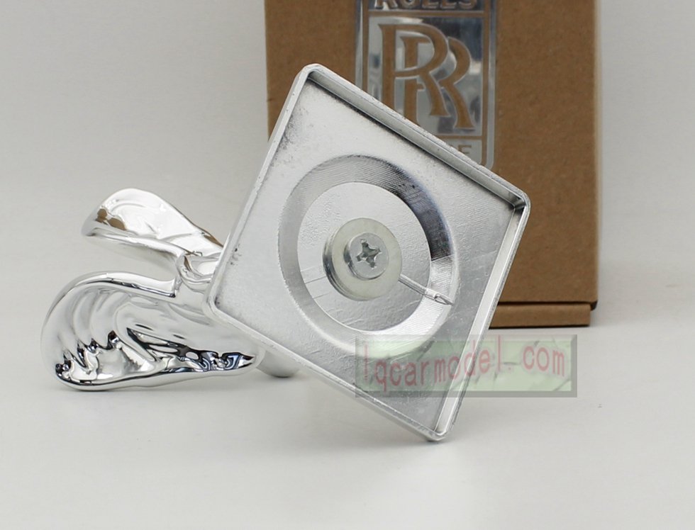 Rolls Royce Ornament Mascot RR ResinMetal Model Decorations Silver color - Image 3