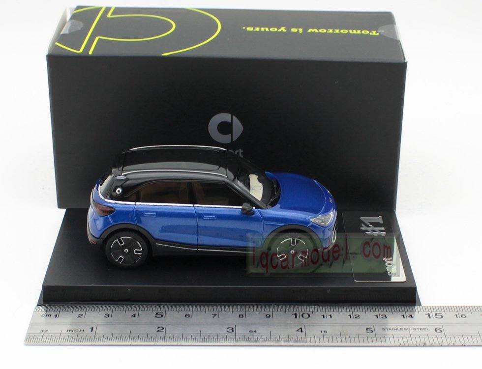 1/43 Scale Smart #1 Diecast Car Model blue color - Image 5